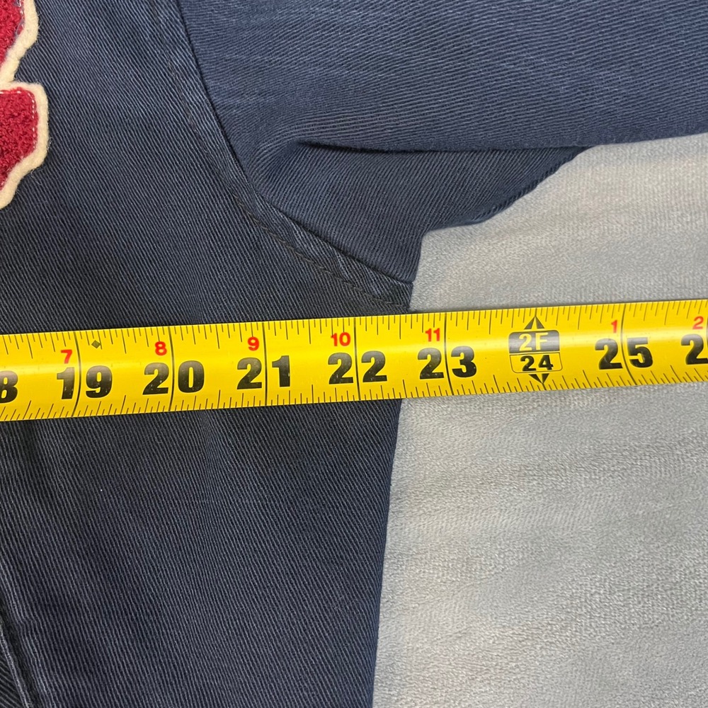Polo Ralph Lauren Bleecker N.Y.C Letterman Jacket Mens M Navy Blue Varsity - Picture 6 of 15